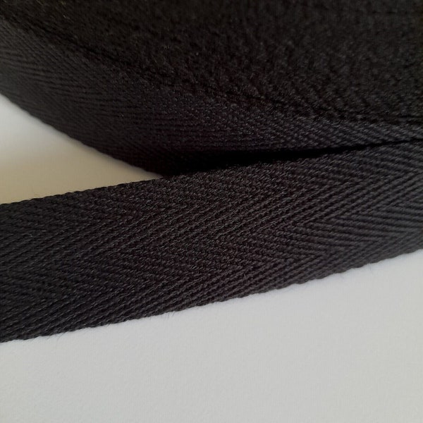 Natural 100% Cotton Webbing Herringbone Weave Twill Trim Tape Edging Trimming Strong And Soft