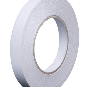Fita adesiva dupla face semi transparente para artesanato, para embrulho de Natal, fácil de rasgar, 6 mm, 9 mm e 12 mm