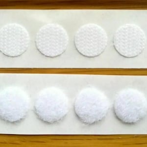 Sticky Self Adhesive Hook And Loop Stick On Dots Black White 13mm