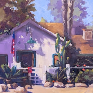 Los Rios #2, San Juan Capistrano, Oil Painting Print, 8x10 inches, 11x14 inches, Landscape Painting, California, Southern California, Print