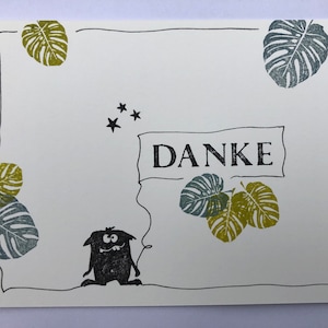 Kleines Monster-Karte * Danke *