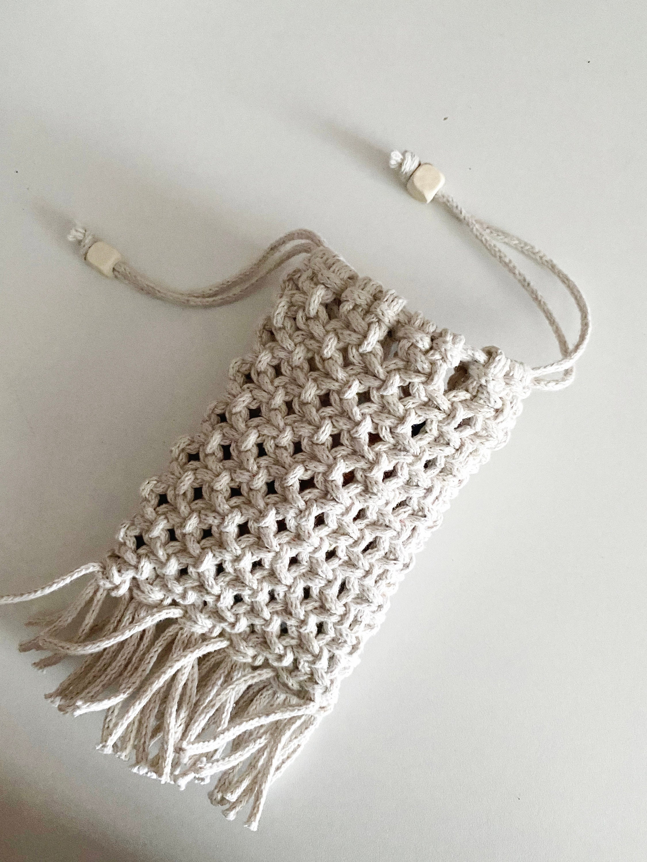 Macrame pouch Pattern PDF / Macrame mini bag DIY tutorial / Etsy