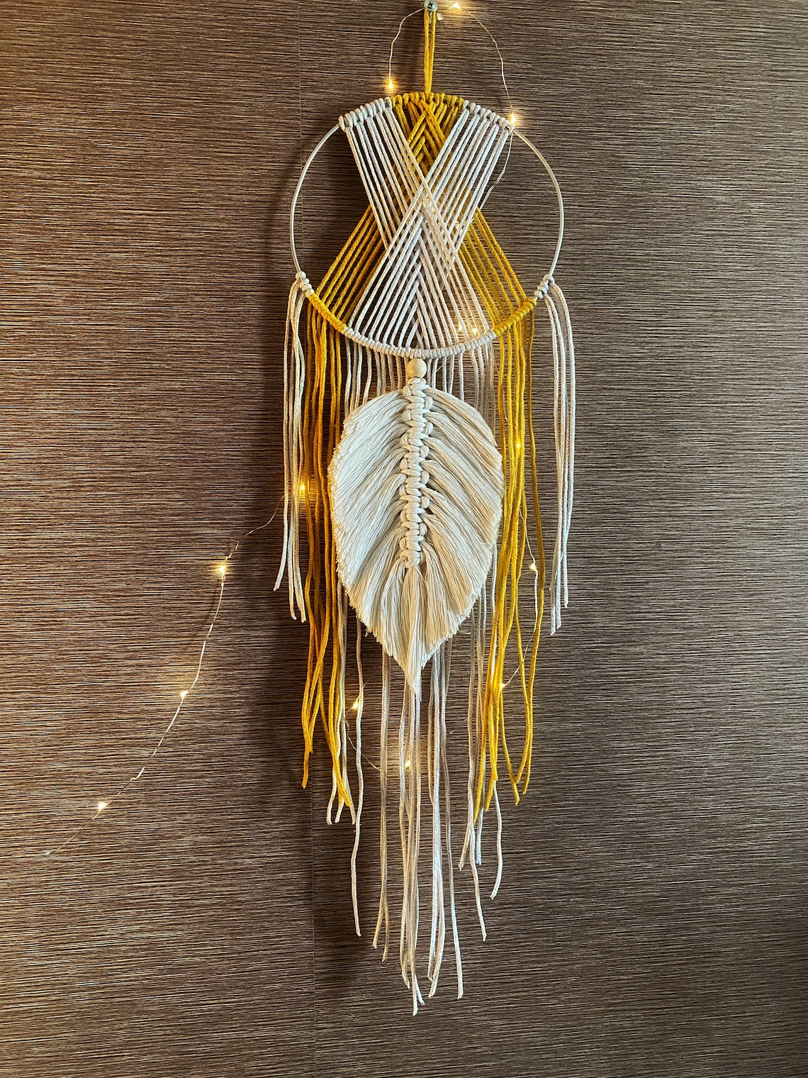 Macrame Dream Catcher Pattern PDF / Macrame feather / DIY Wall Etsy