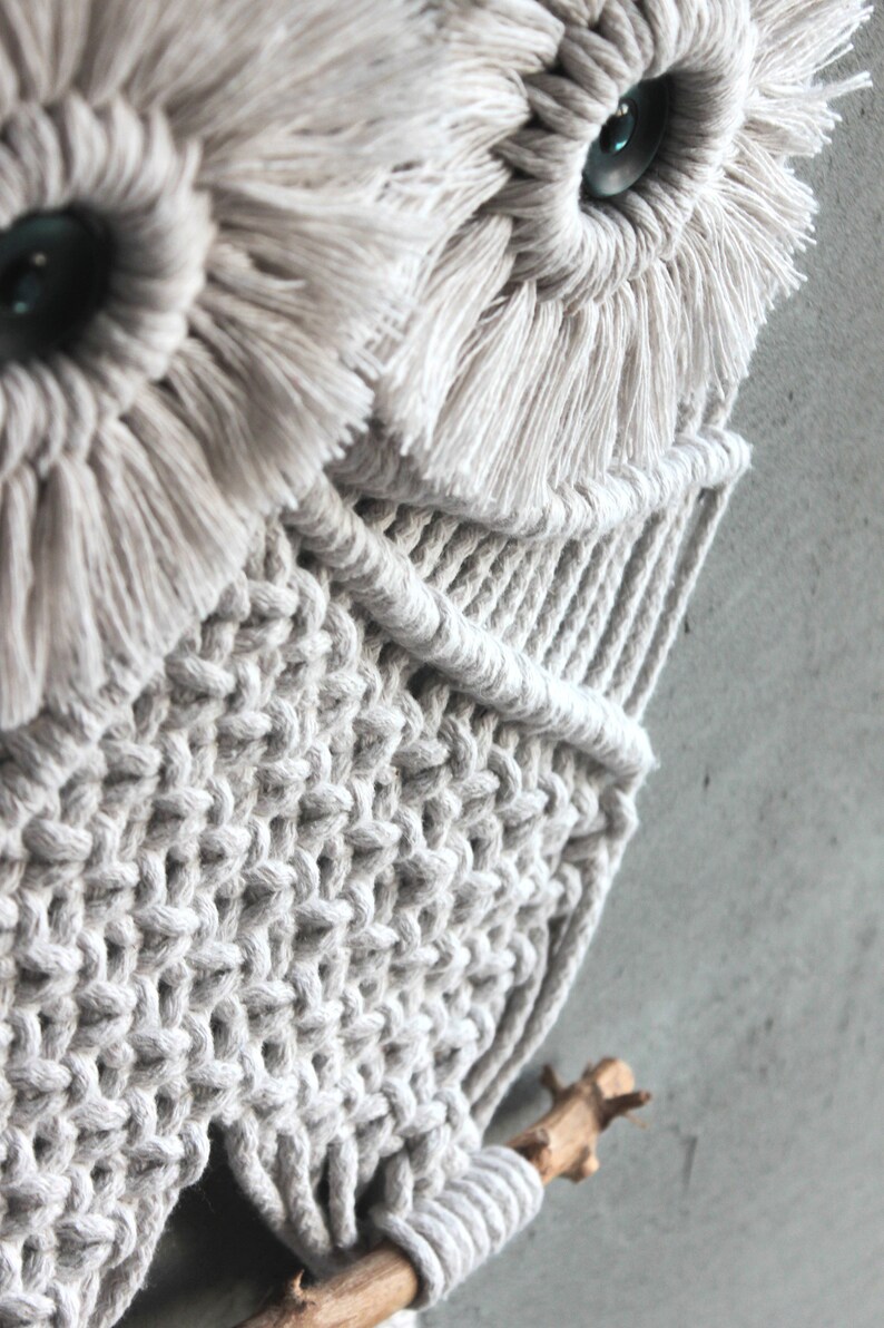 Macrame OWL Pattern Macrame Wall Hanging Pattern PDF Macrame Etsy
