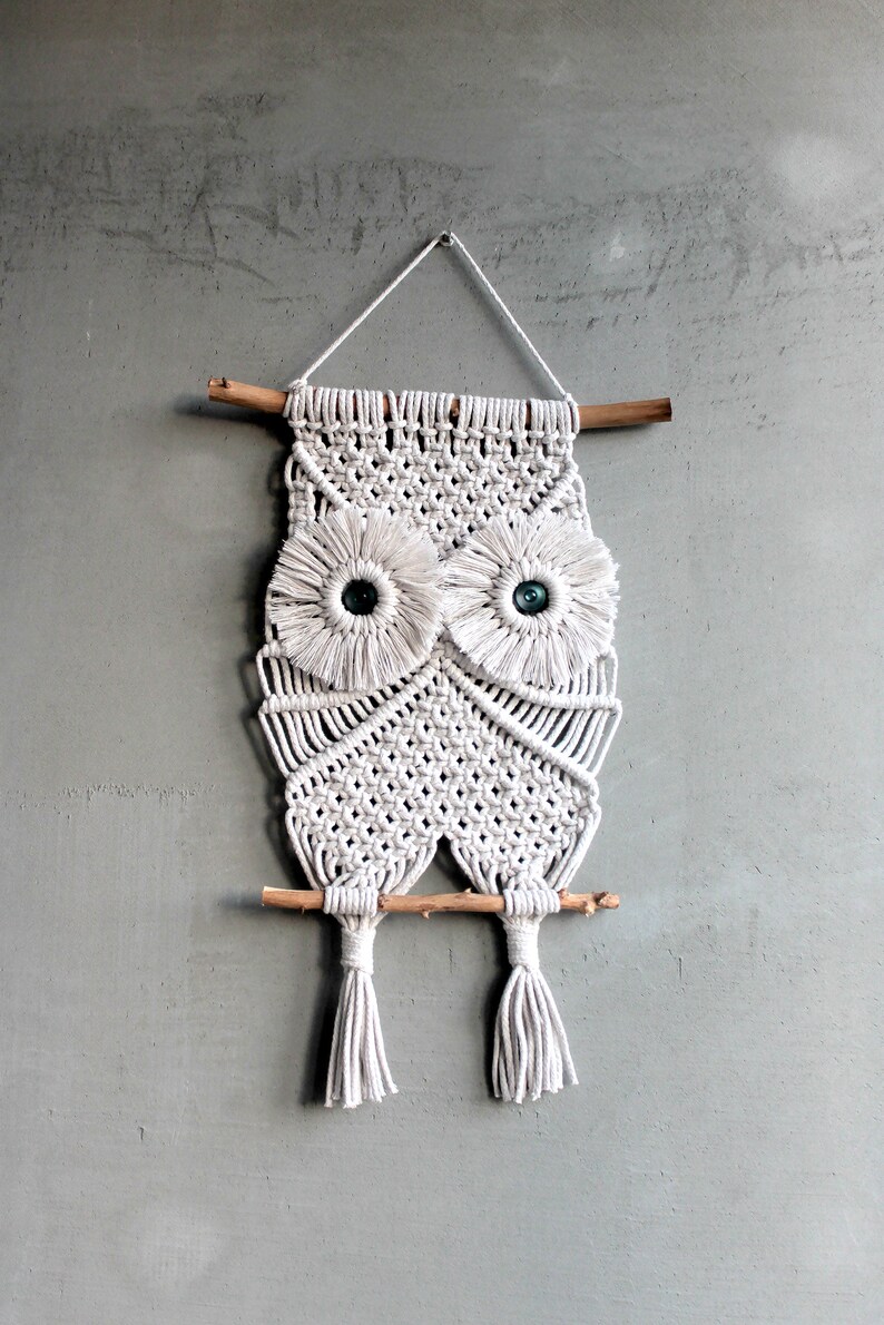 Macrame OWL Pattern Macrame Wall Hanging Pattern PDF Macrame Etsy