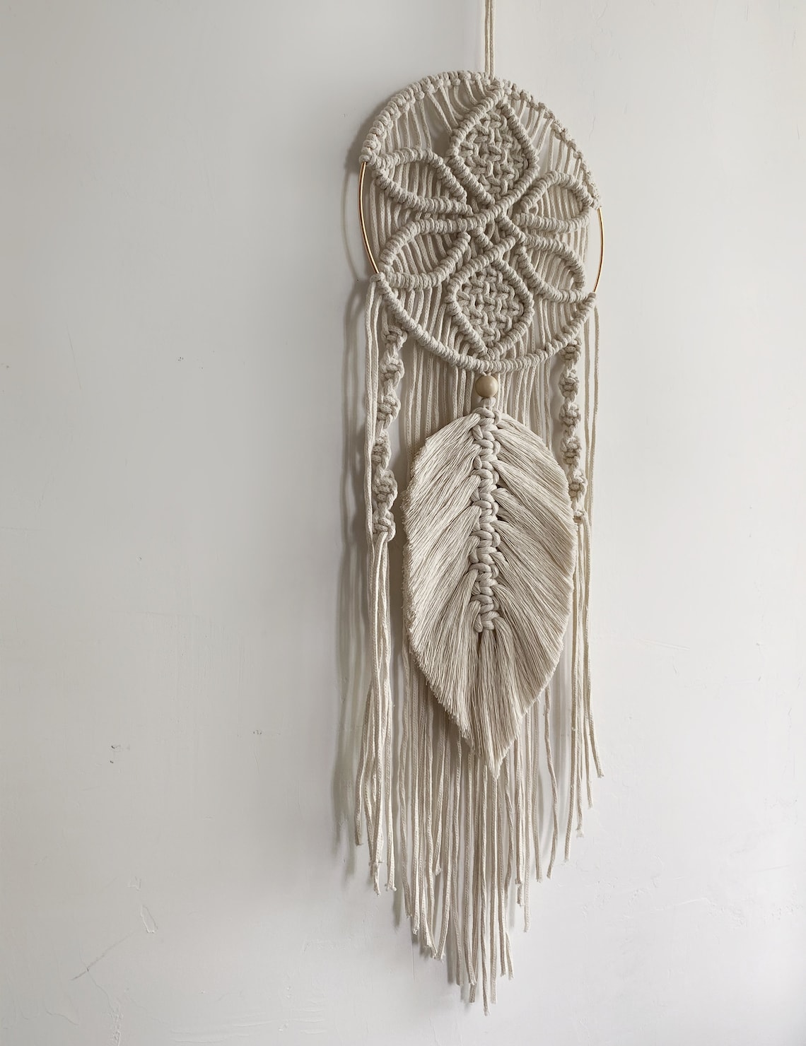 Macrame Dream Catcher Pattern PDF / Macrame flower leaf / DIY Etsy