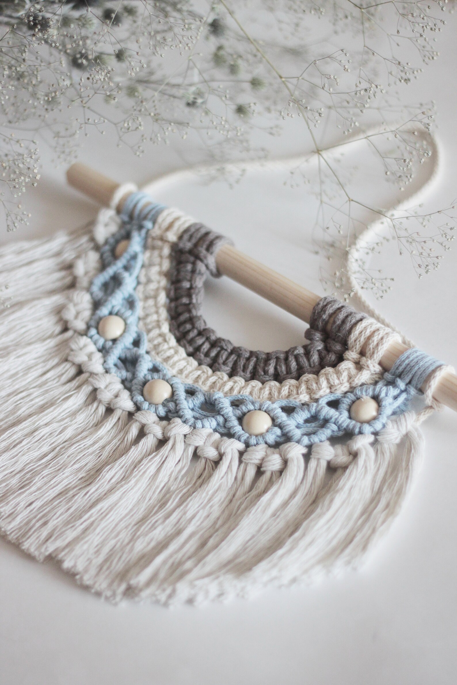 Macrame Nursery Wall Hanging / Baby Shower Gift / Small Etsy