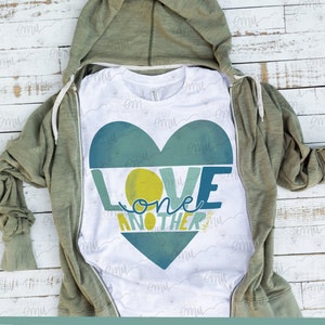 Love one another PNG file, John 15:12 sublimation file