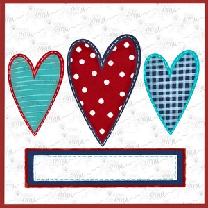 Valentines PNG file, Hearts sublimation file