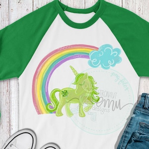 St. Patrick’s Day unicorn png file, sublimation, digital download