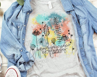 New Mercies PNG, floral sublimation, Lamentations 3:23