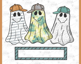 Boys Ghost PNG file, Halloween sublimation file