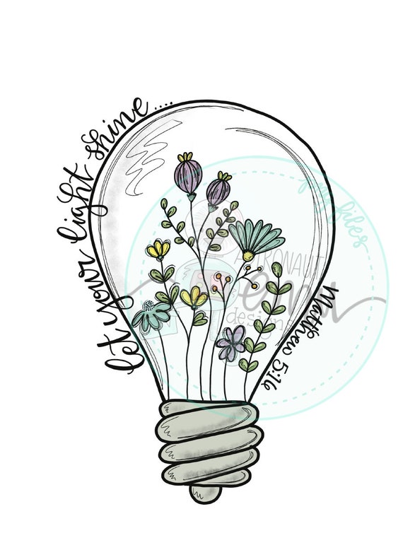 Let your light shine PNG, Matthew 5:16 sublimation