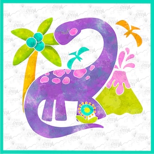 Girls Dinosaur PNG file