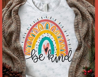 Be Kind Rainbow PNG, Kindness PNG file