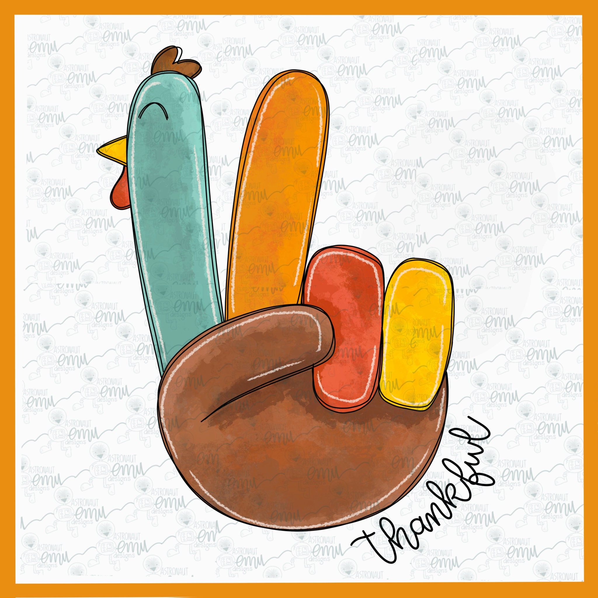2 files Peace Sign Turkey PNG file Thanksgiving sublimation Etsy