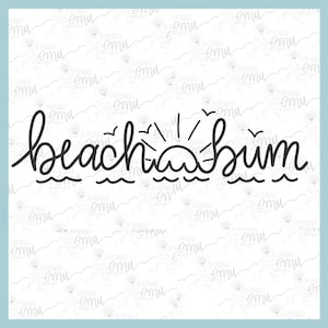 Beach Bum PNG file, Summer sublimation file