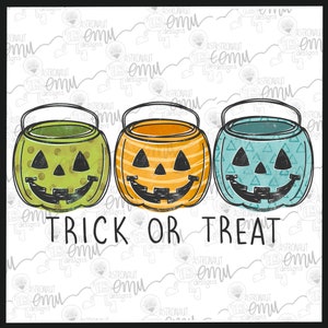 Trick or Treat PNG file, Jack-O-Lanterns sublimation file