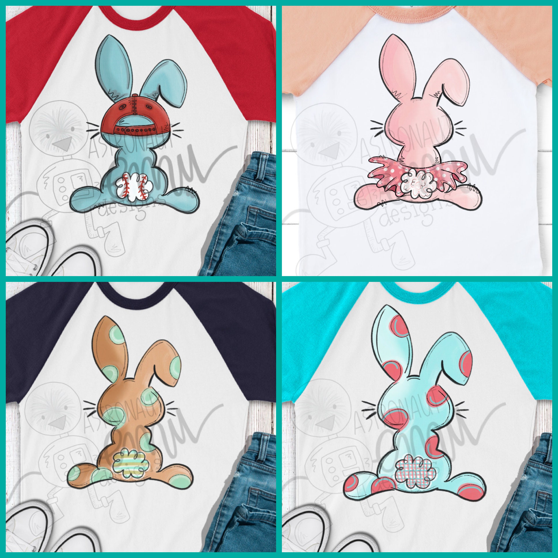 Easter Bunny Twins - Etsy