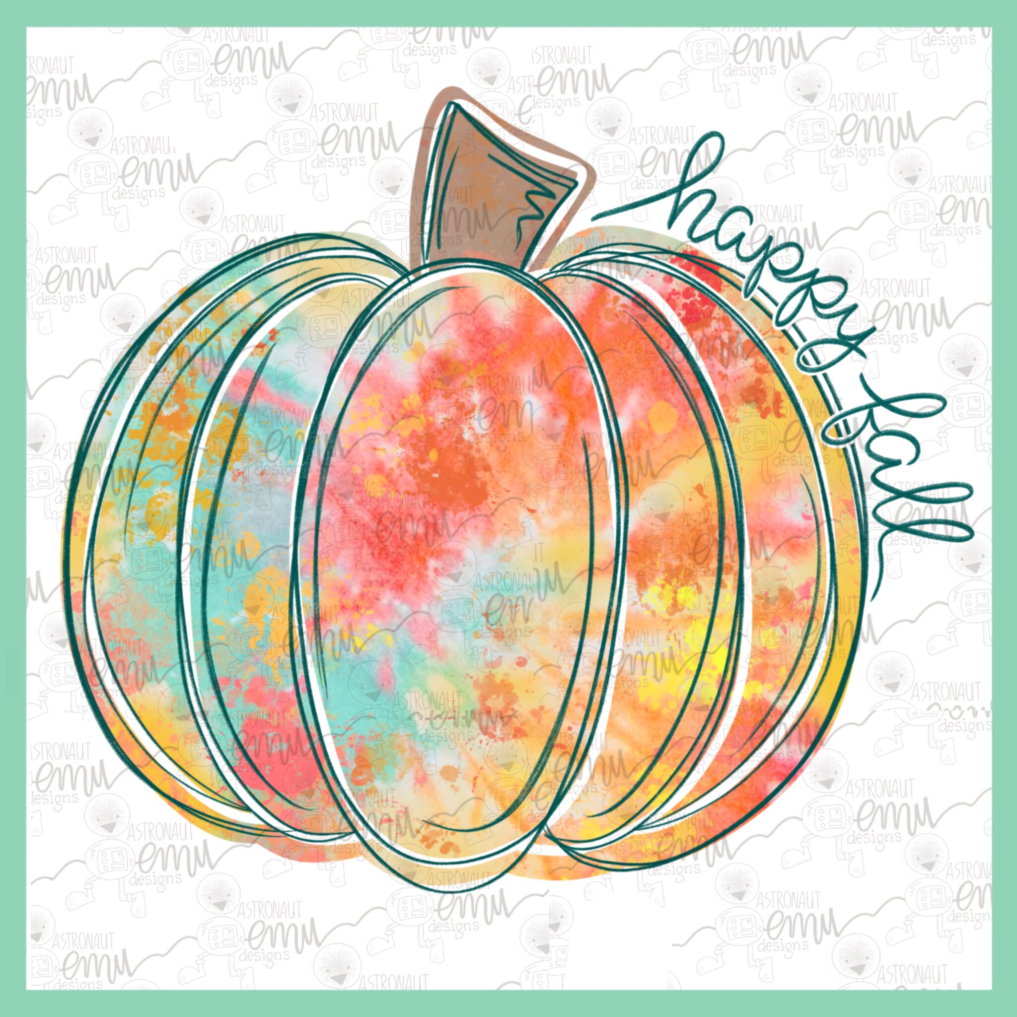 Tiedye Pumpkin PNG File, Fall Sublimation File - Etsy