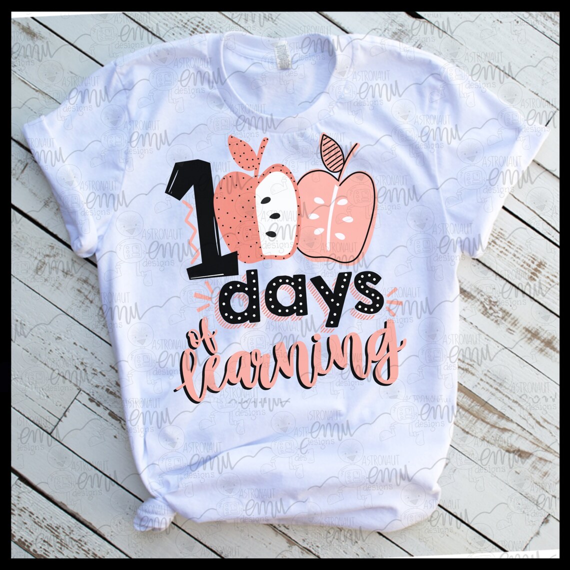 100 Days of School PNG File, 100th Day Sublimation File - Etsy