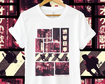Vaporwave Shirt, Japanese Streetwear, Cyberpunk Clothing, Y2K Shirt, Anime Streetwear, Japanese Shirt, Harajuku Shirt  | Unisex Tee