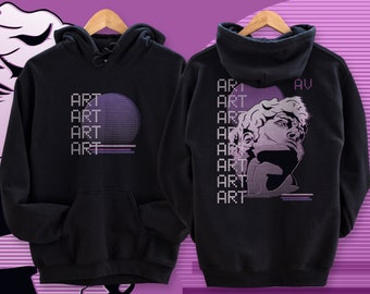 Vaporwave Hoodie, Aesthetic Hoodie, Y2K Hoodie, Trendy Hoodie, Pink Hoodie, Preppy Sweatshirt, Harajuku Hoodie | Unisex Hoodie