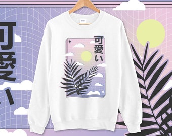 Japanese Streetwear, Kawaii Sweater, Harajuku Sweater, Y2K Sweater, Vaporwave Sweater, Preppy Sweatshirt, Aesthetic Clothes | Unisex Sweater