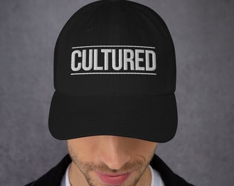 Anime Hat, Cultured, Anime Streetwear, Vaporwave Hat, Japanese Streetwear, Techwear, Harajuku, Yami Kawaii | Embroidered Low Profile Hat