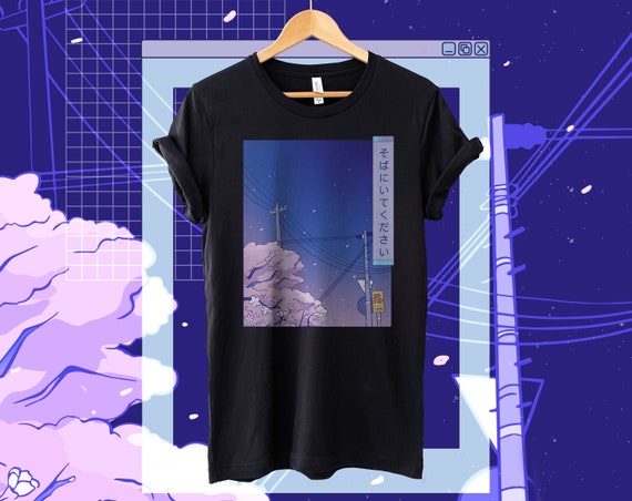 Vaporwave Shirt, Japanese Streetwear, Y2k Shirt, Retro Shirt, Anime Streetwear, Japanese Shirt, Anime Shirt, Vintage Shirt  | Unisex Tee