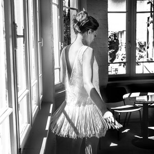 short punk wedding dresses Swan: Corset Satin Bridal Mini