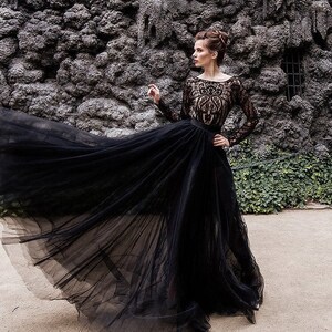 black midi summer dress Modern Hollow Out Wrinkled Patchwork Lace Mid – SooLinen Sexy Black Maxi Dress, dark_navy Size:(S) Small