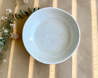 Handmade Authentic Design, Minimal Tableware, Porcelain Bowl, Gold Speckles