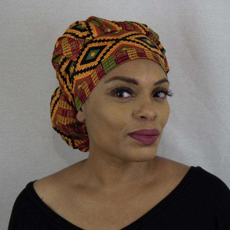 Kente Scrub cap African surgeons hat Nurse Bouffant Cap Etsy