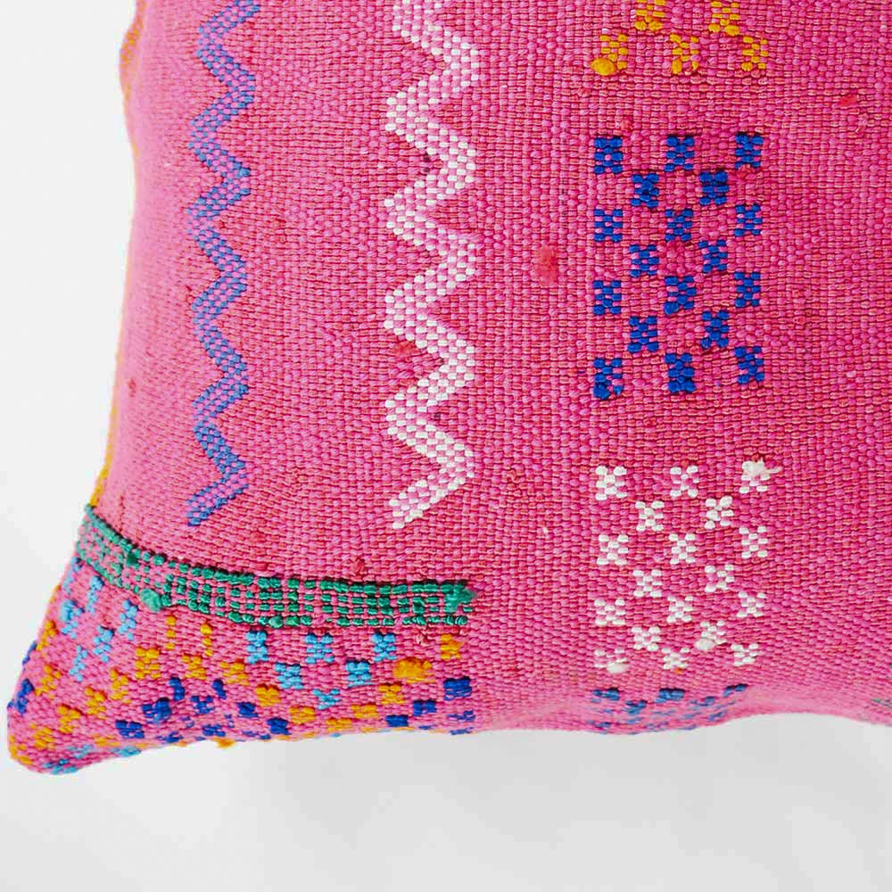 Bohemian Lumbar Pillow Sabra Silk Lumbar Pillow 12x52 Pink Etsy