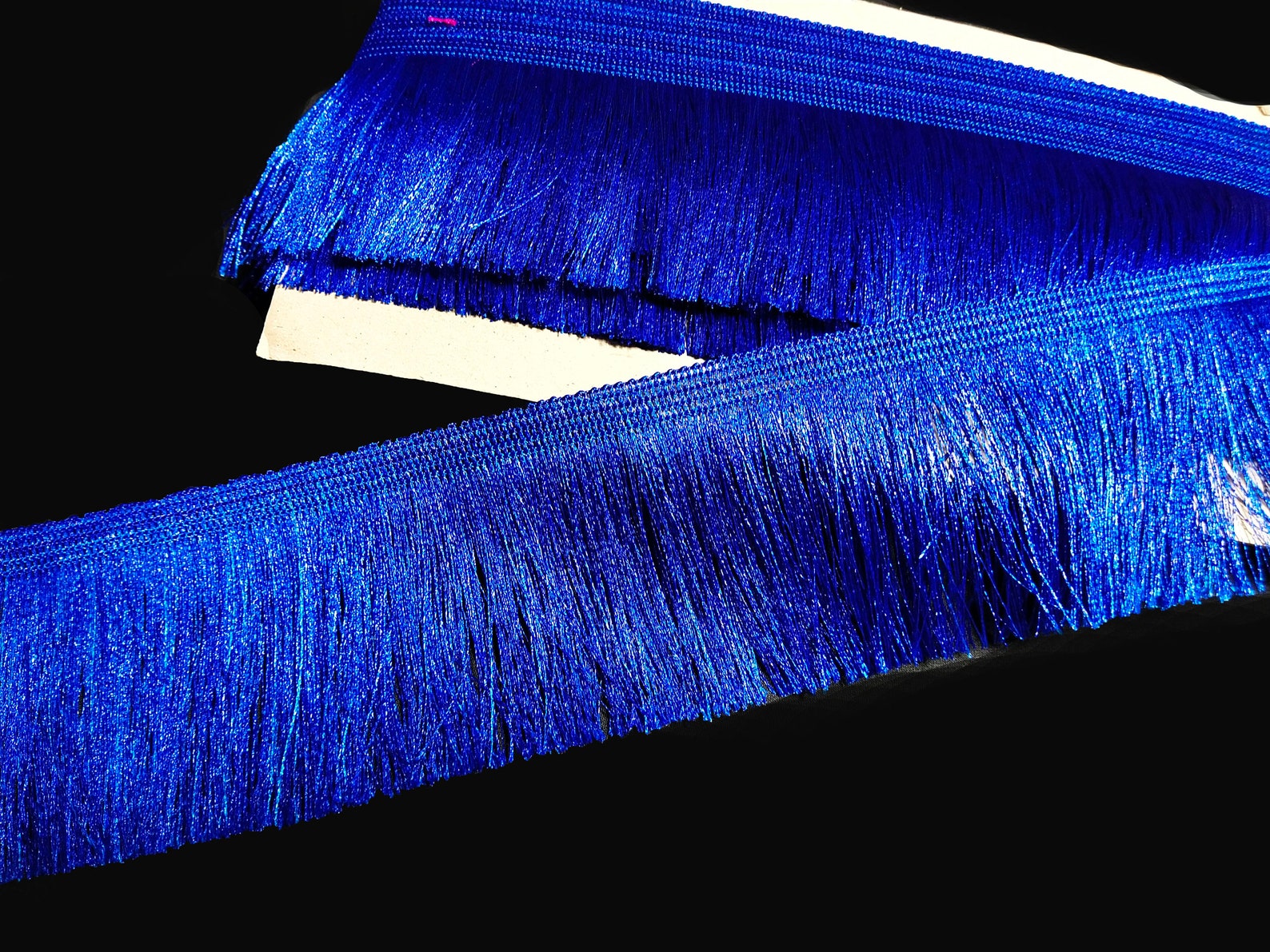 Indian Blue Fringe Trim With Embellishment Border for Etsy