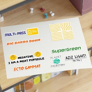 Fifth Element 8 Sticker Multi-Pack! Funny Movie Theme Stickers