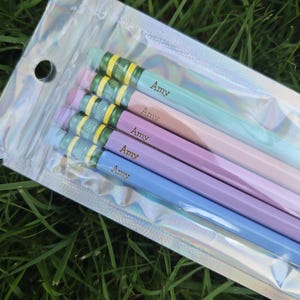 Back To School Personalized Engraved Pencils, Ticonderoga #2 Pencils, Pastel Pencils, Custom Engraved Pencils, Back To School Gift