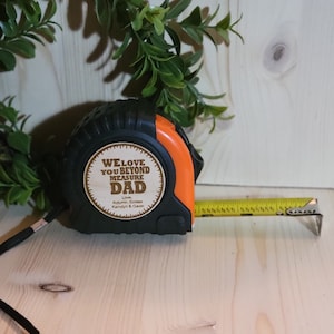 No Ones Measure Up To You-Loved Beyond Measure-Personalized Tape Measure-Fathers Day Gift-Custom Gift For Him-Gifts For Dad-Grandfather Gift