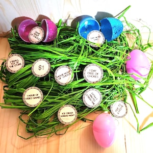 Easter Egg Tokens: Laser Cut Reward Fillers, Kids Easter Basket Stuffers
