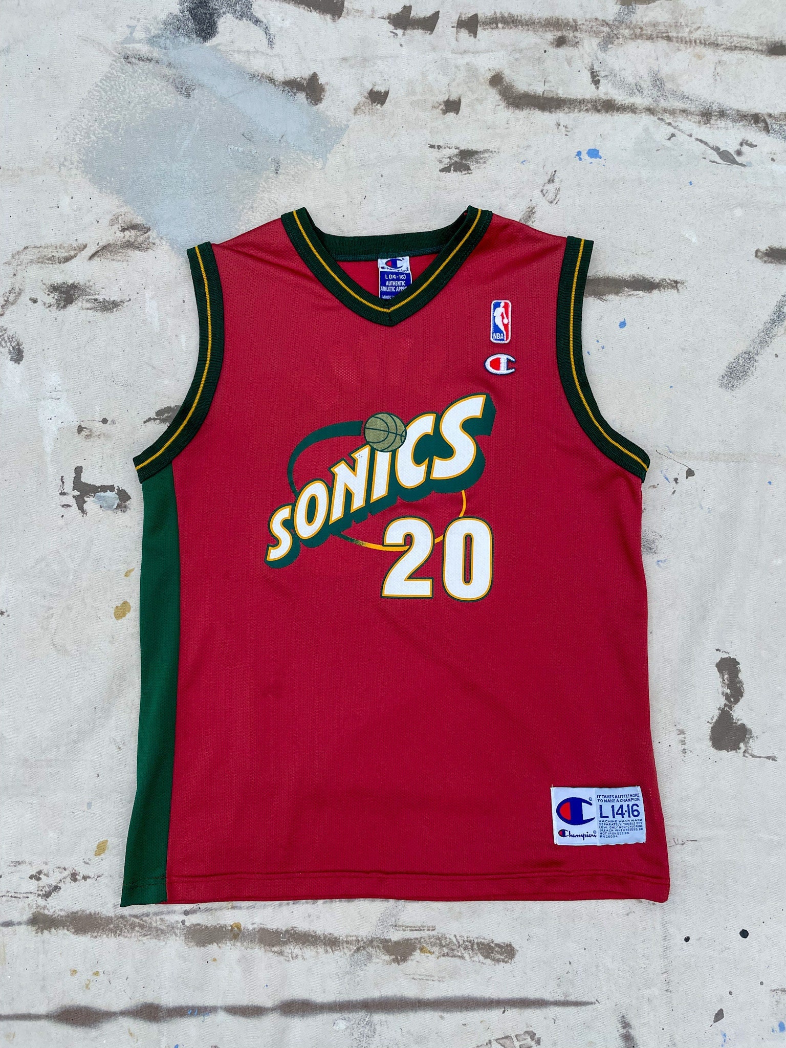 Gary Payton Seattle Supersonics Champion Youth Basketball 