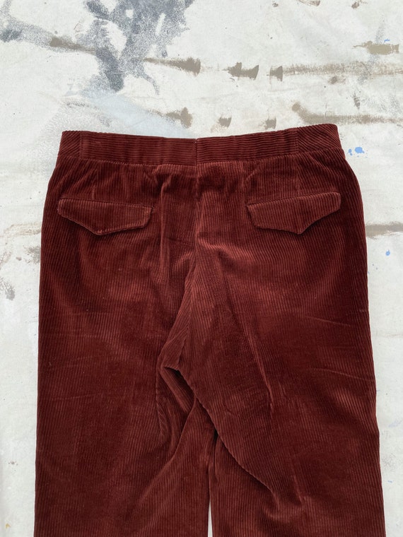 Vintage Rust Hugger Corduroy Chore Trousers- 1960s - Gem
