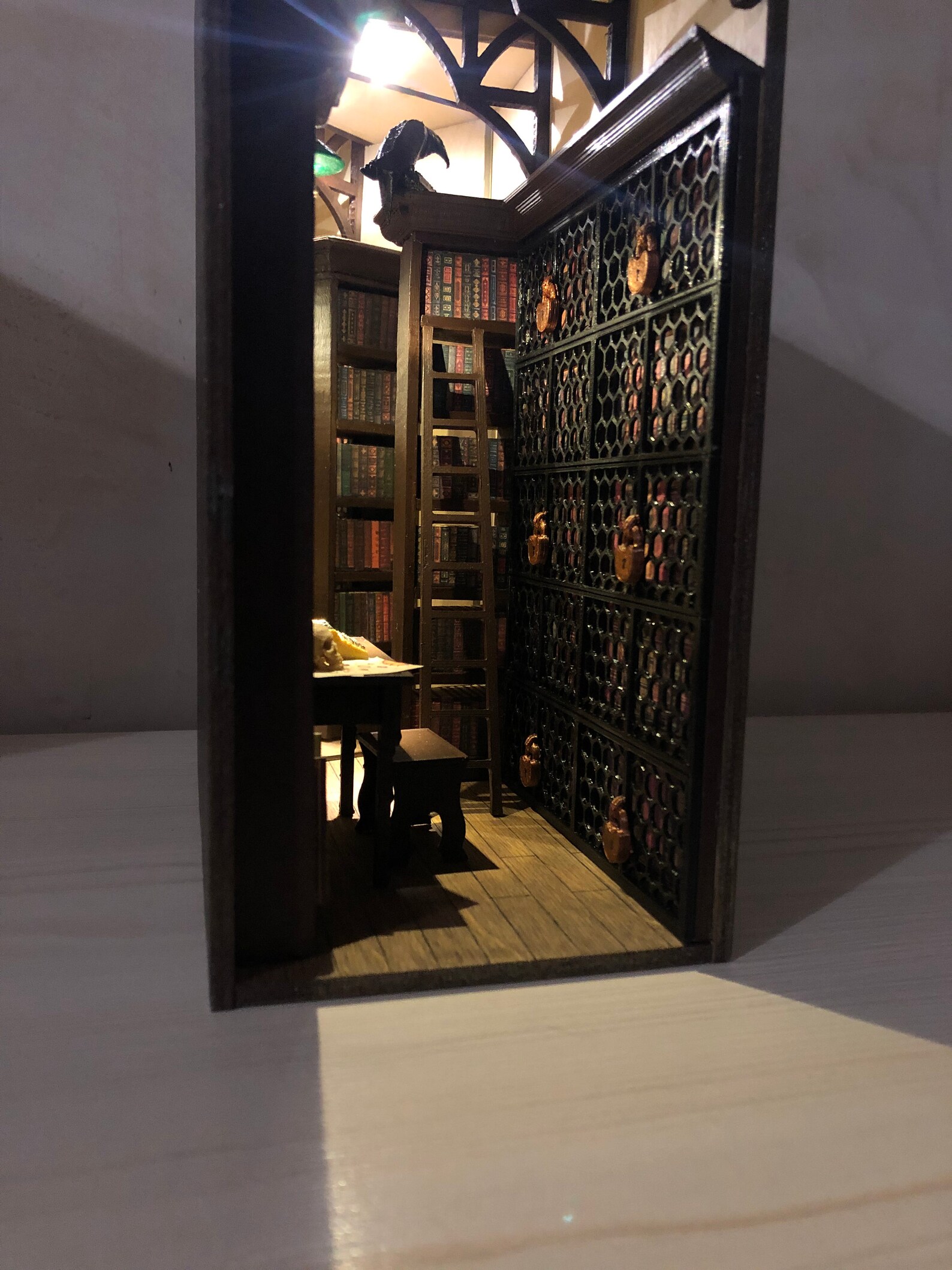 Book nook library Book nook shelf insert Bookshelf insert Etsy