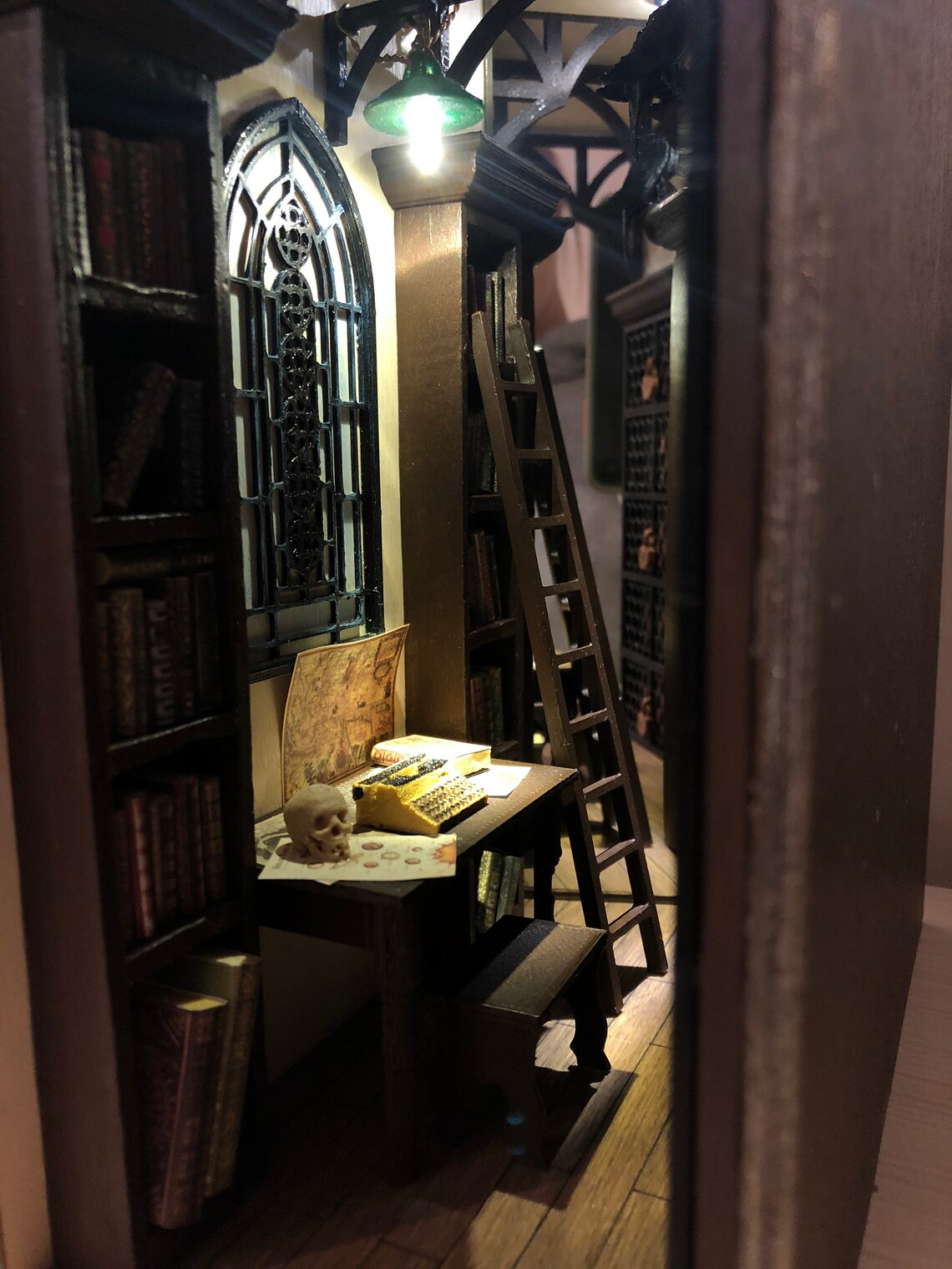 Book nook library Book nook shelf insert Bookshelf insert Etsy