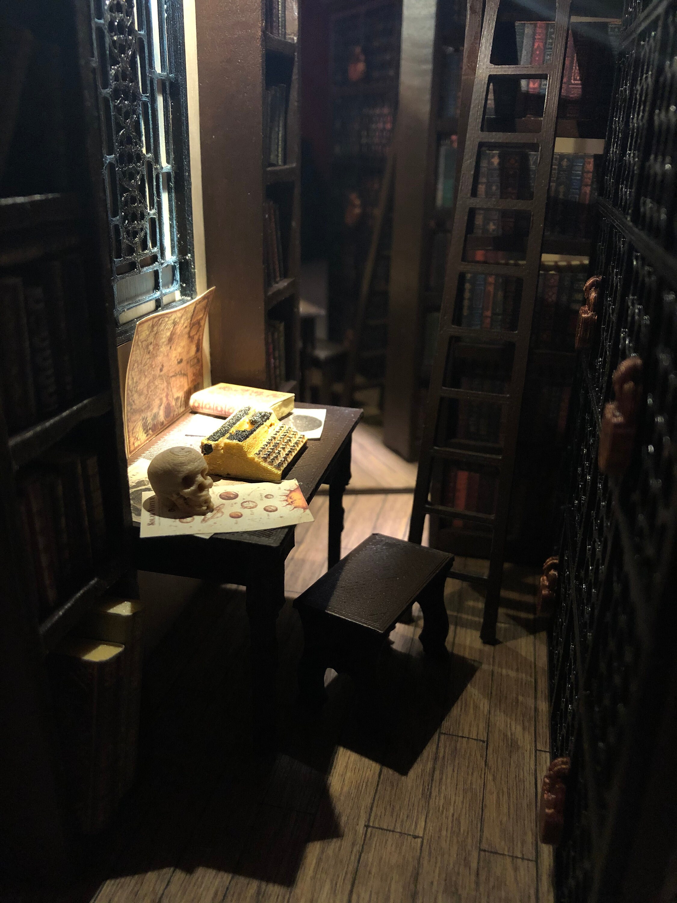 Dark Academia decor room Book nook library Shelf insert Etsy