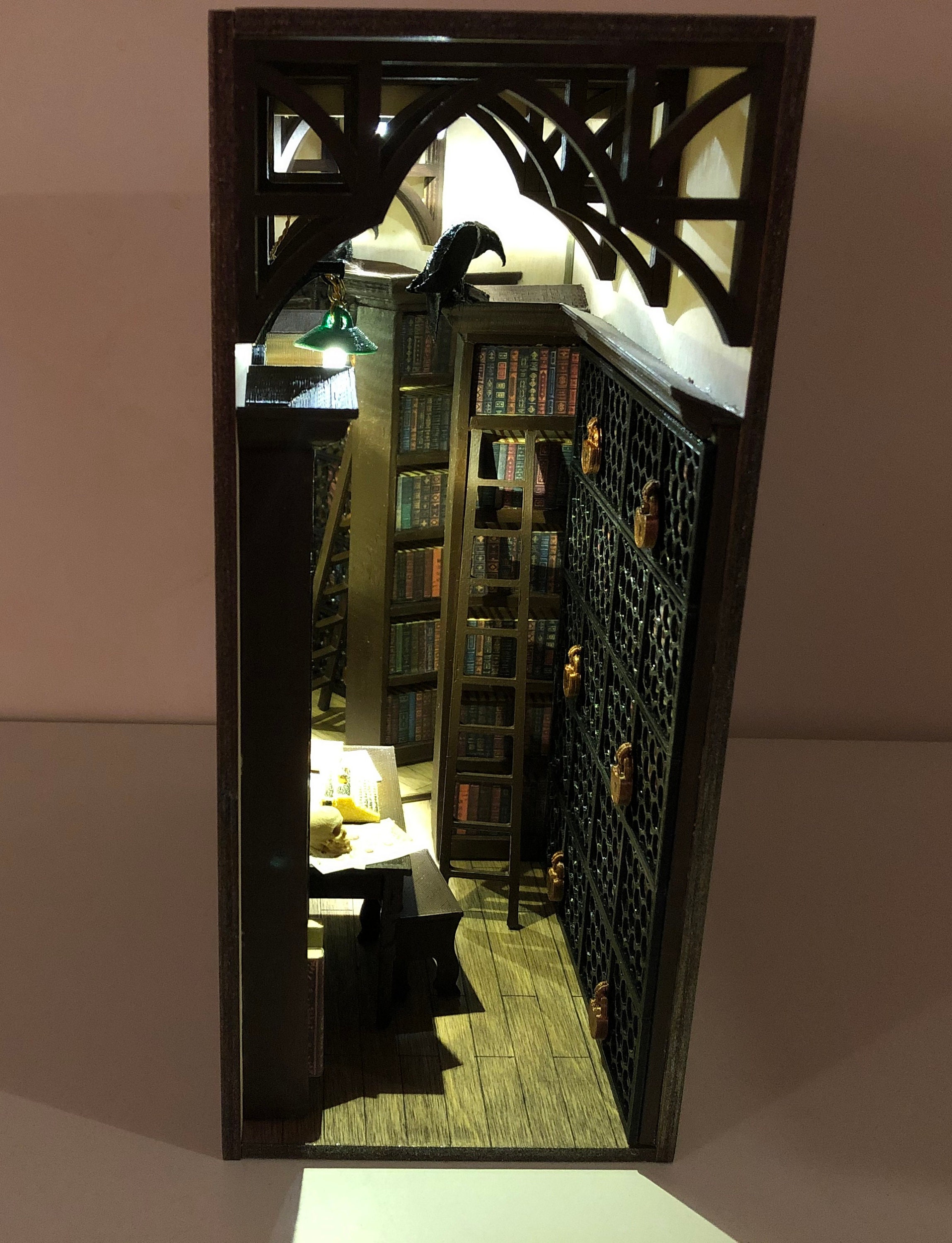 Dark Academia decor room Book nook library Shelf insert Etsy