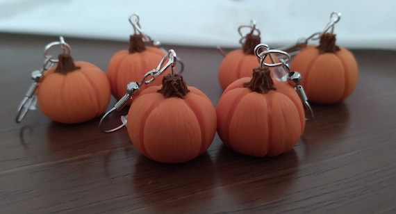 Pumpkin earrings sale
