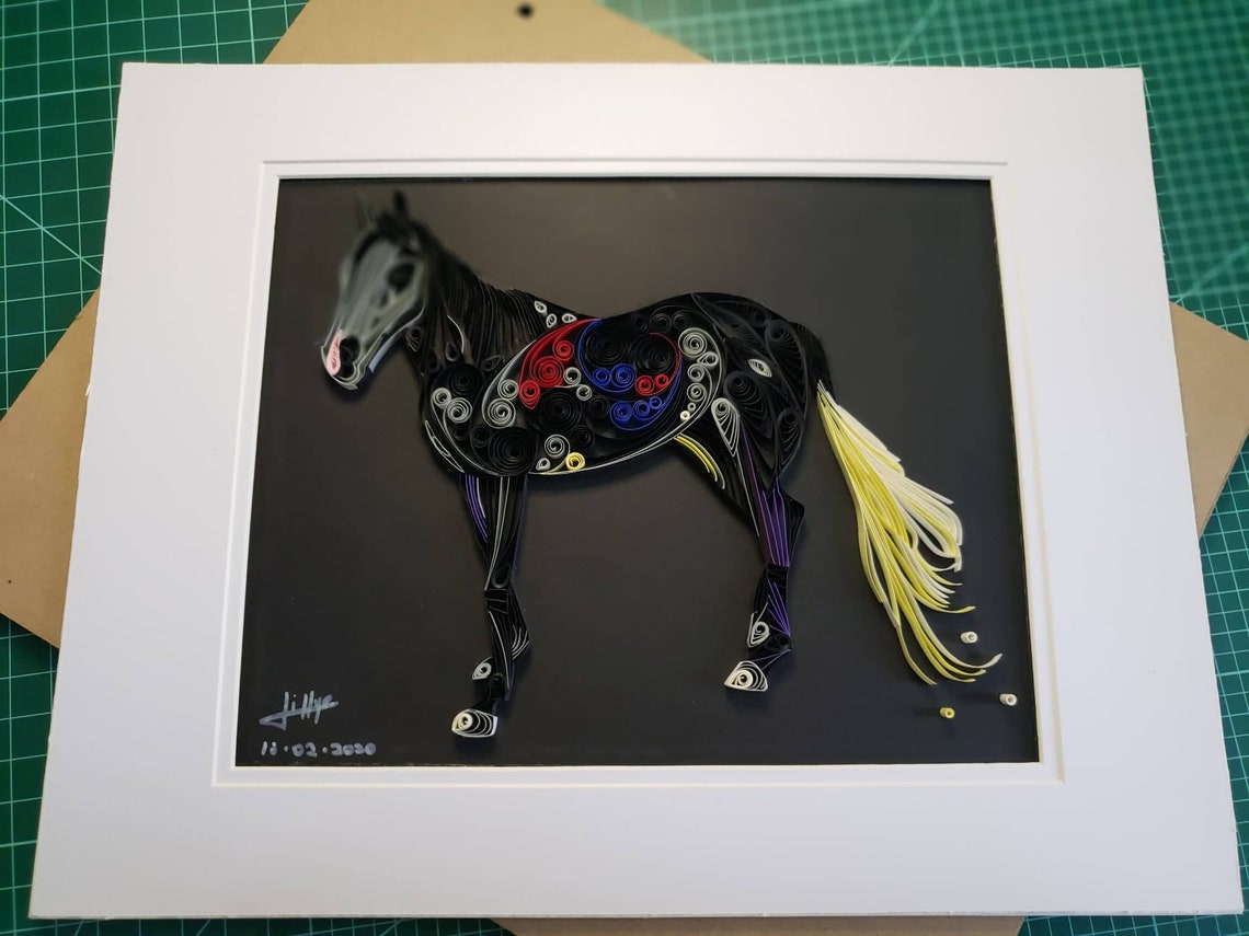 Horse Paper Quilling Art Etsy