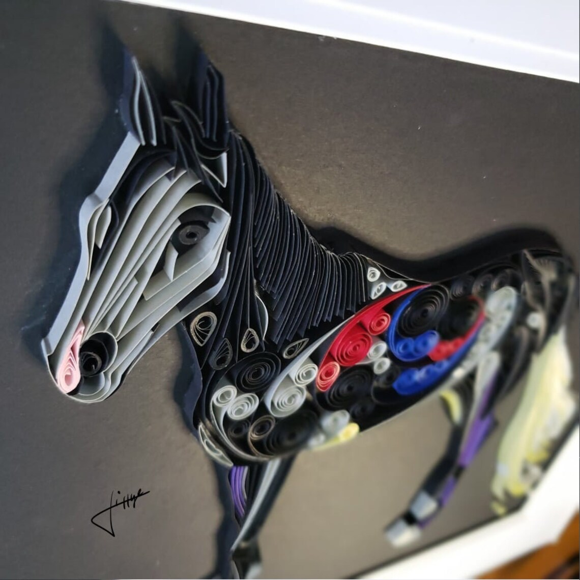 Horse Paper Quilling Art Etsy