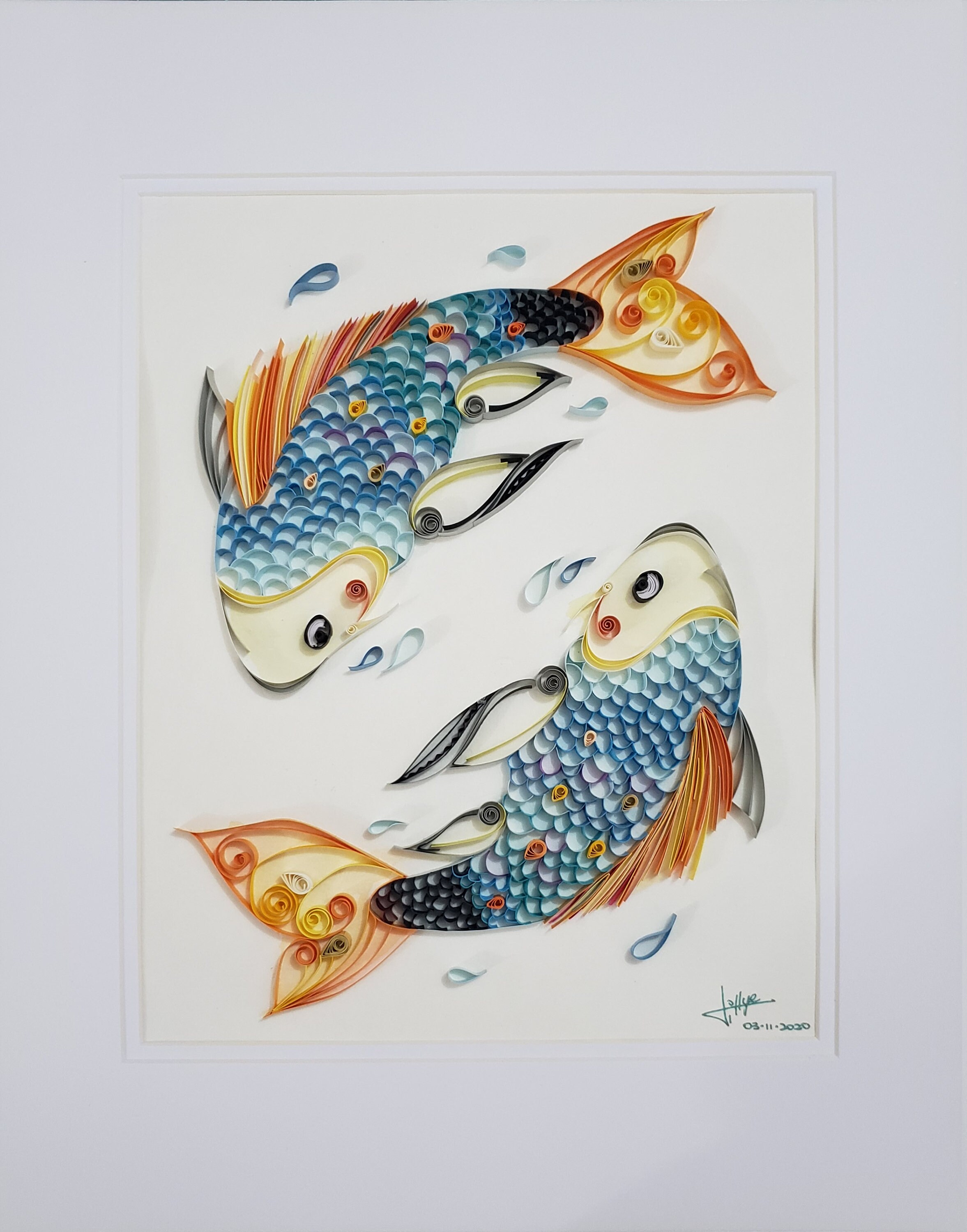 Fish Paper Quilling Art Etsy